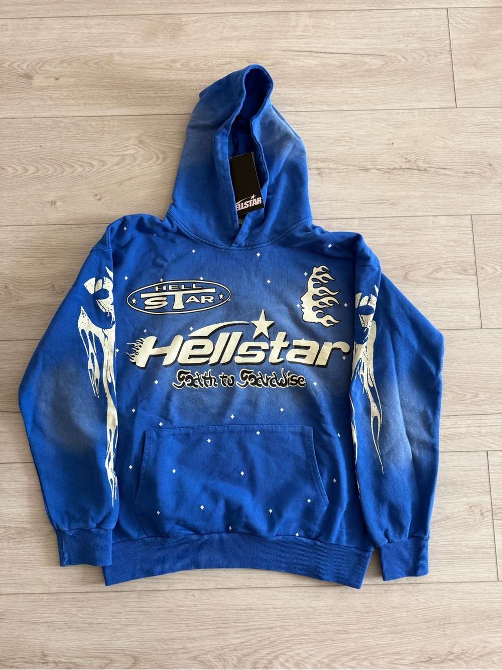 Men's Hellstar Blue Graphic Hoodie